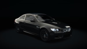 BMW M3 E92, skin Black_Sapphire_metallic