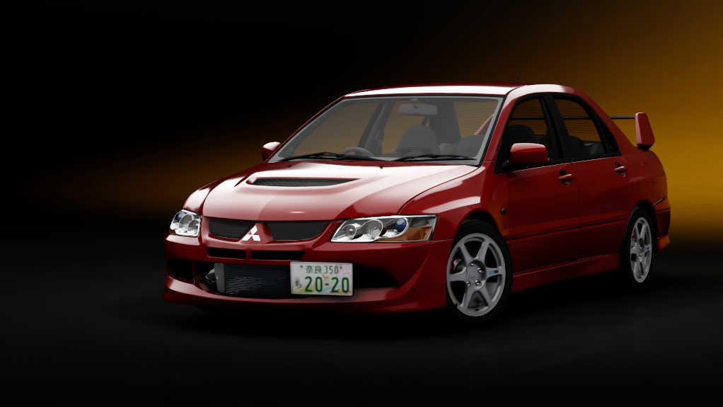 Mitsubishi Lancer Evolution VIII GSR, skin 02_red_solid