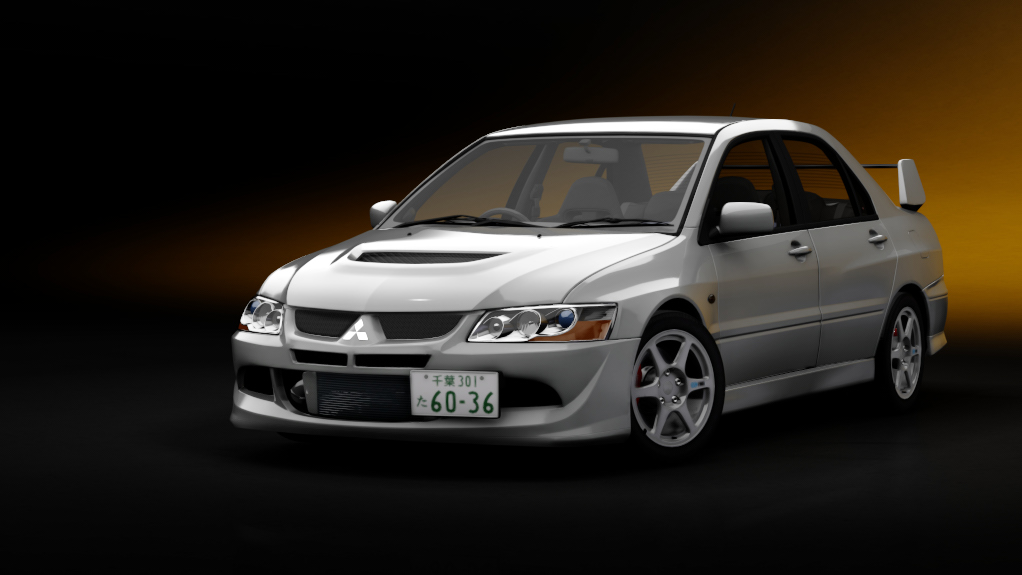 Mitsubishi Lancer Evolution VIII GSR, skin 03_white_solid