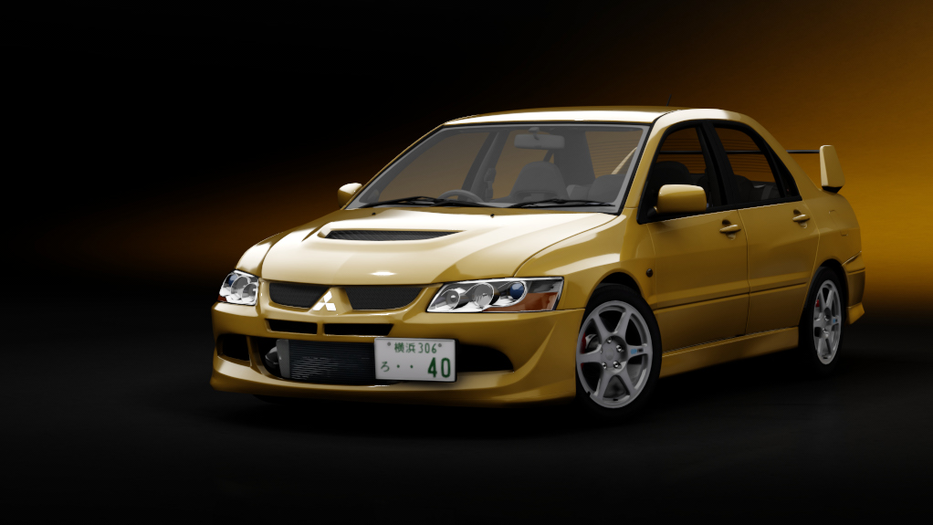 Mitsubishi Lancer Evolution VIII GSR, skin 04_yellow_solid