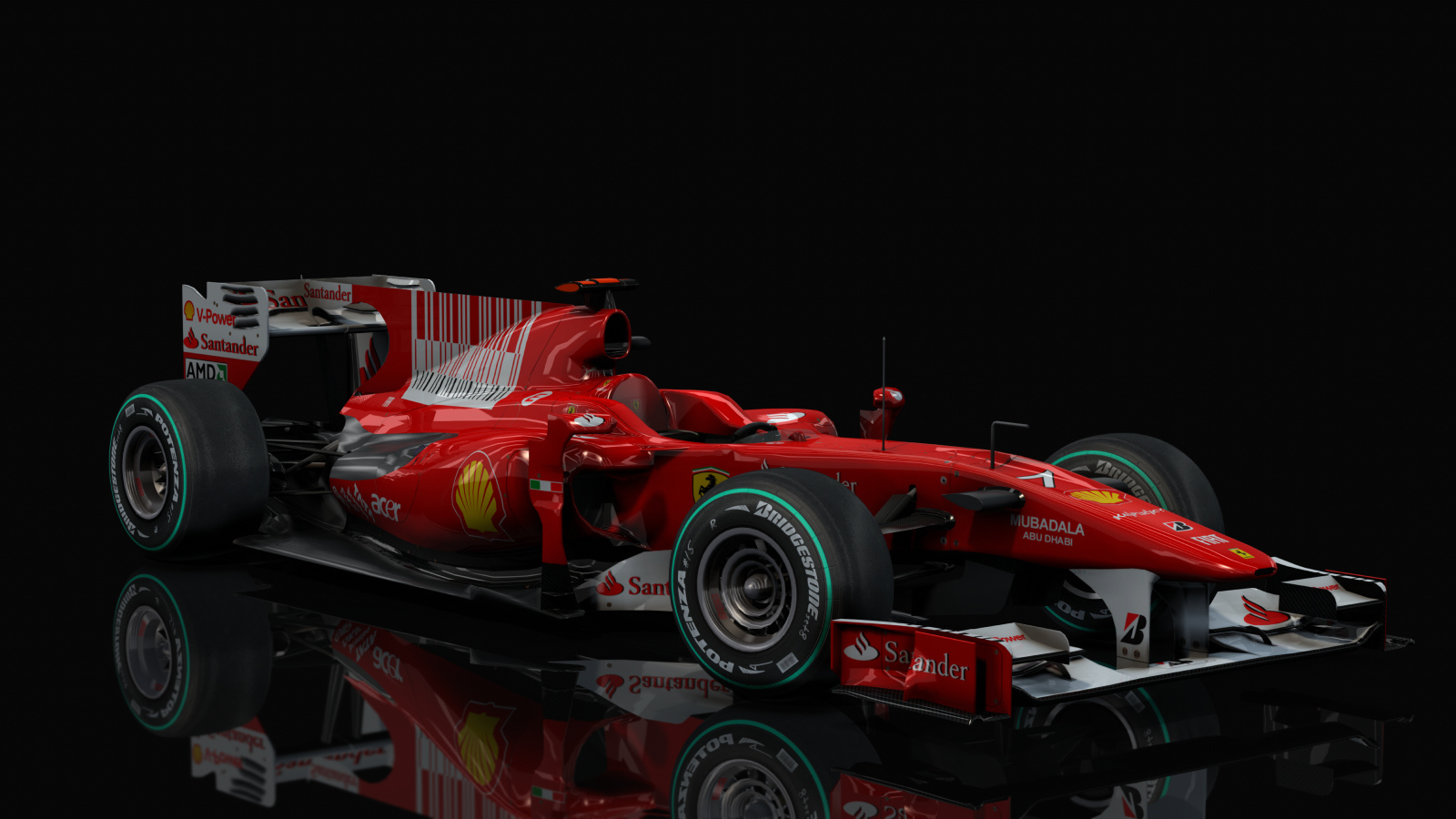 F1 2010 - Ferrari F10, skin Massa_Barcode