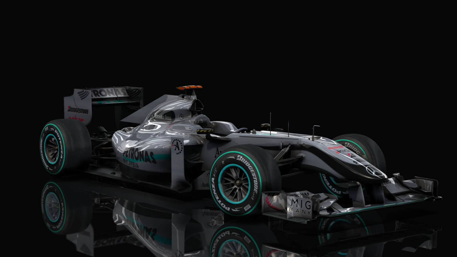 F1 2010 - Mercedes MGP W01, skin Schumacher
