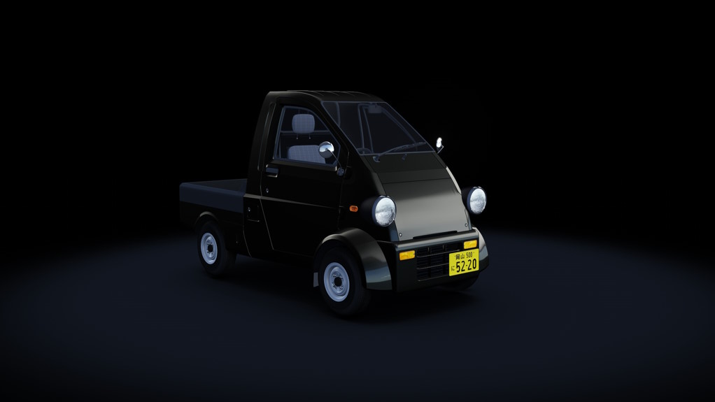 Daihatsu Midget II D-Type (KP100P R), skin off_black_mica_nocover