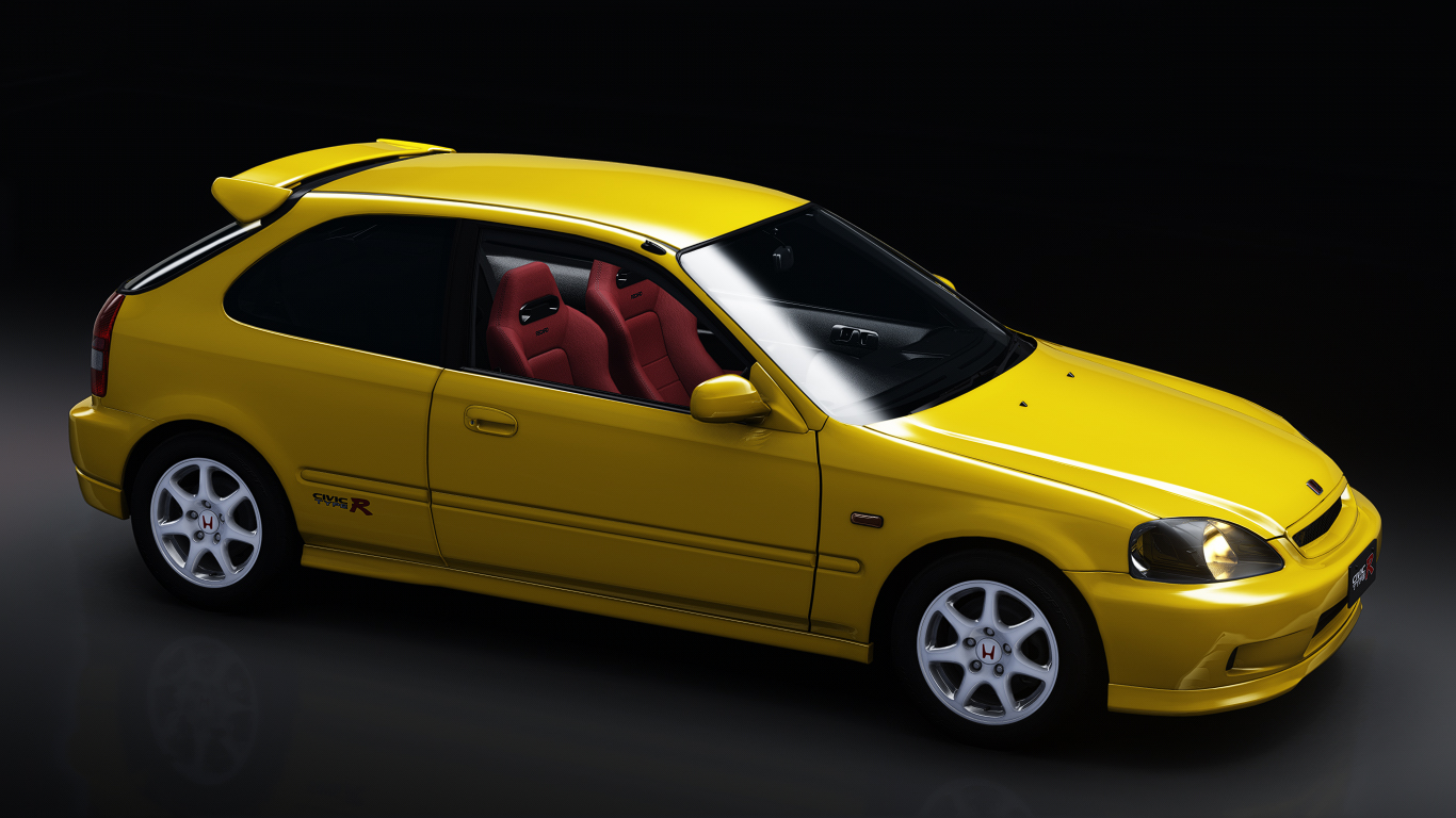 Honda Civic type R (EK9), skin 04_sunlight_yellow