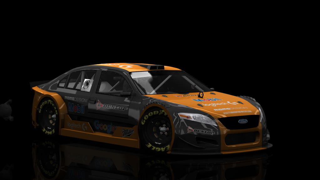 Top Car Ford Mondeo, skin orange_racing_dark