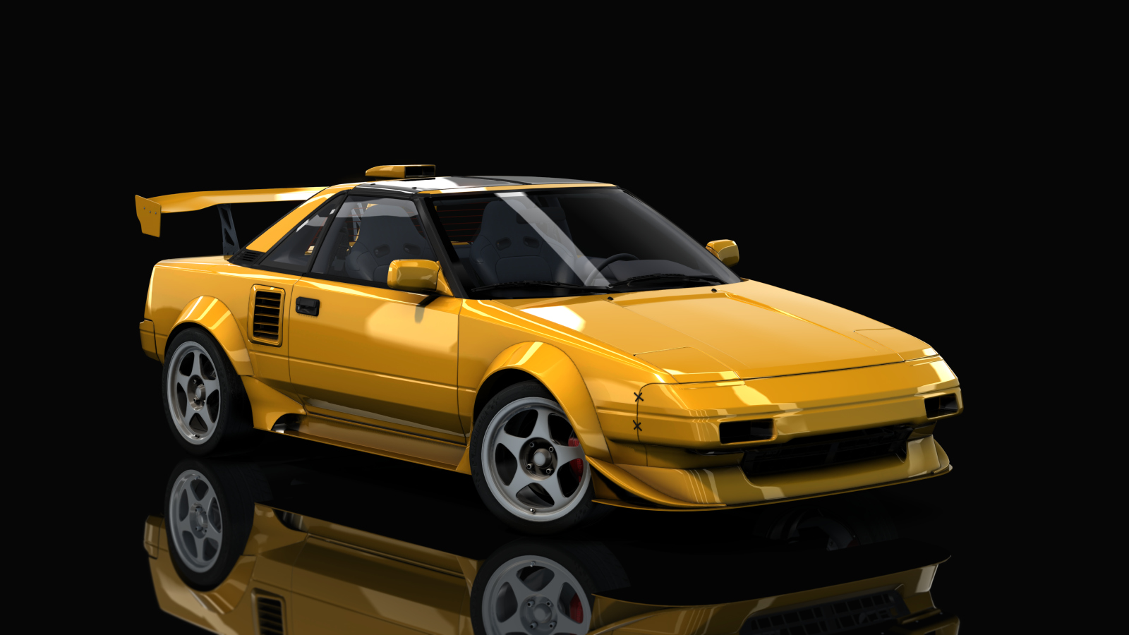 Toyota MR2 SC AW11 Time Attack, skin Yellow