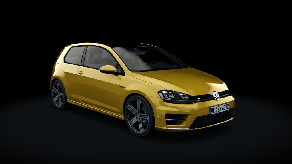 VW Golf R MK7, skin Turmeric_Yellow