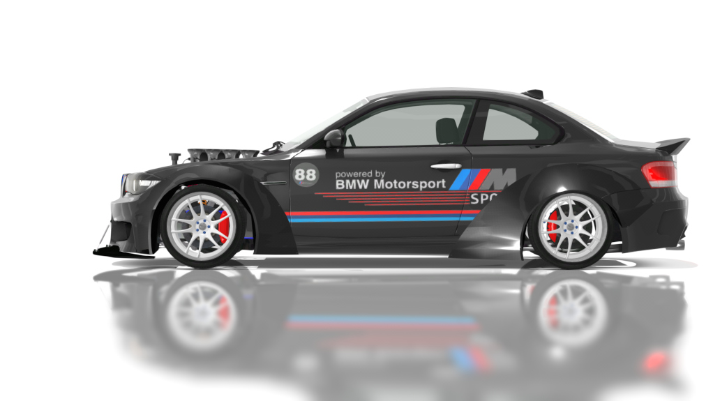 DTP BMW 1M No Hood, skin BMW_Motorsport_black_88