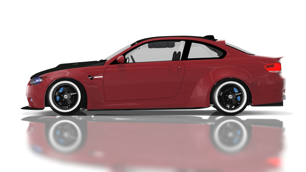 DTP BMW E92LW, skin red_and_white