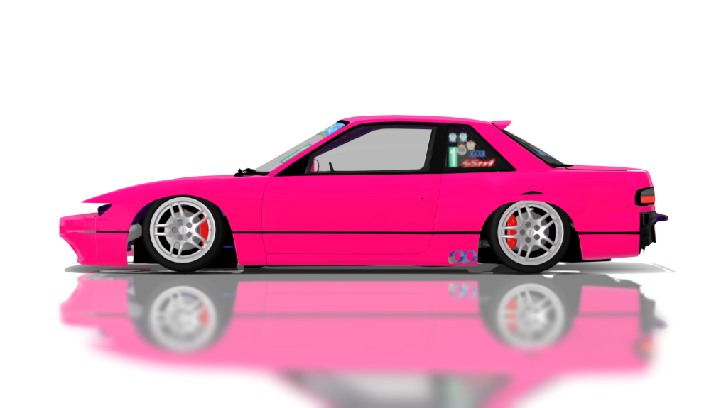 DTP Nissan Silvia S13 Missile, skin pink