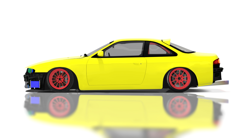 DTP Nissan Silvia S14 Zenki Missile, skin Yellow