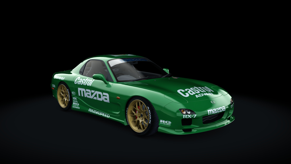 Mazda RX-7 DW-Spec, skin 88_gt_lm_edition_green