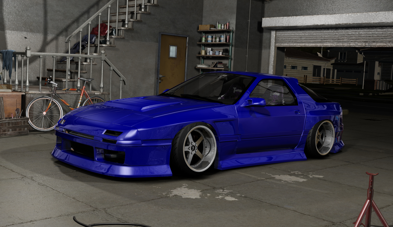 DWG Mazda Rx7 FC3S wdts, skin supersonic_blue