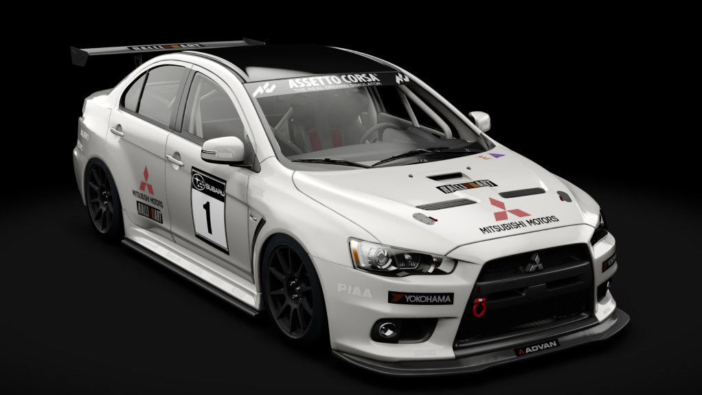 Mitsubishi Lancer  Evo X Final Edition 2015 Track, skin 00_White Pearl