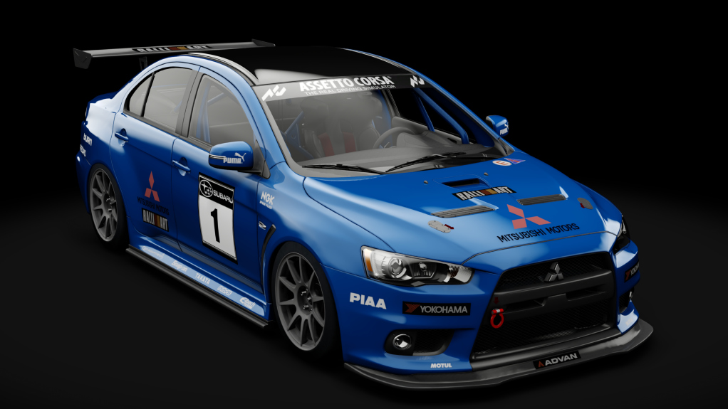 Mitsubishi Lancer  Evo X Final Edition 2015 Track, skin Lightning Blue Mica