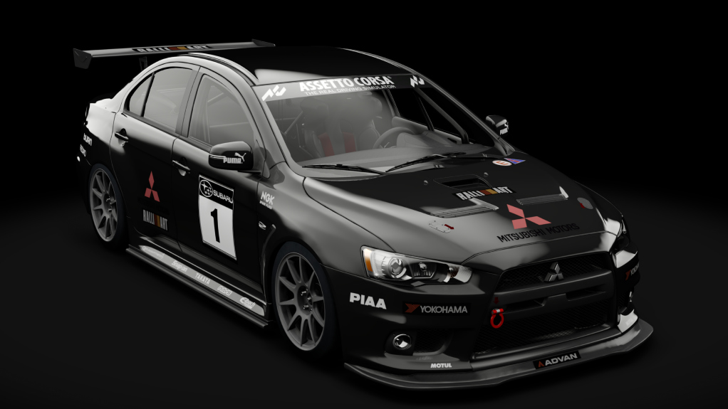 Mitsubishi Lancer  Evo X Final Edition 2015 Track, skin Phantom Black Pearl