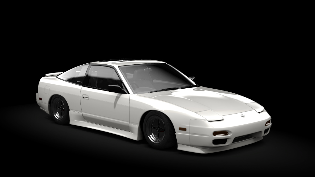 _Excite Nissan 180sx, skin Yellowish_Silver