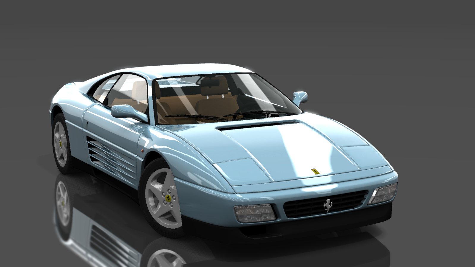 Ferrari 348 TB, skin Azzurro Hyperion (P)