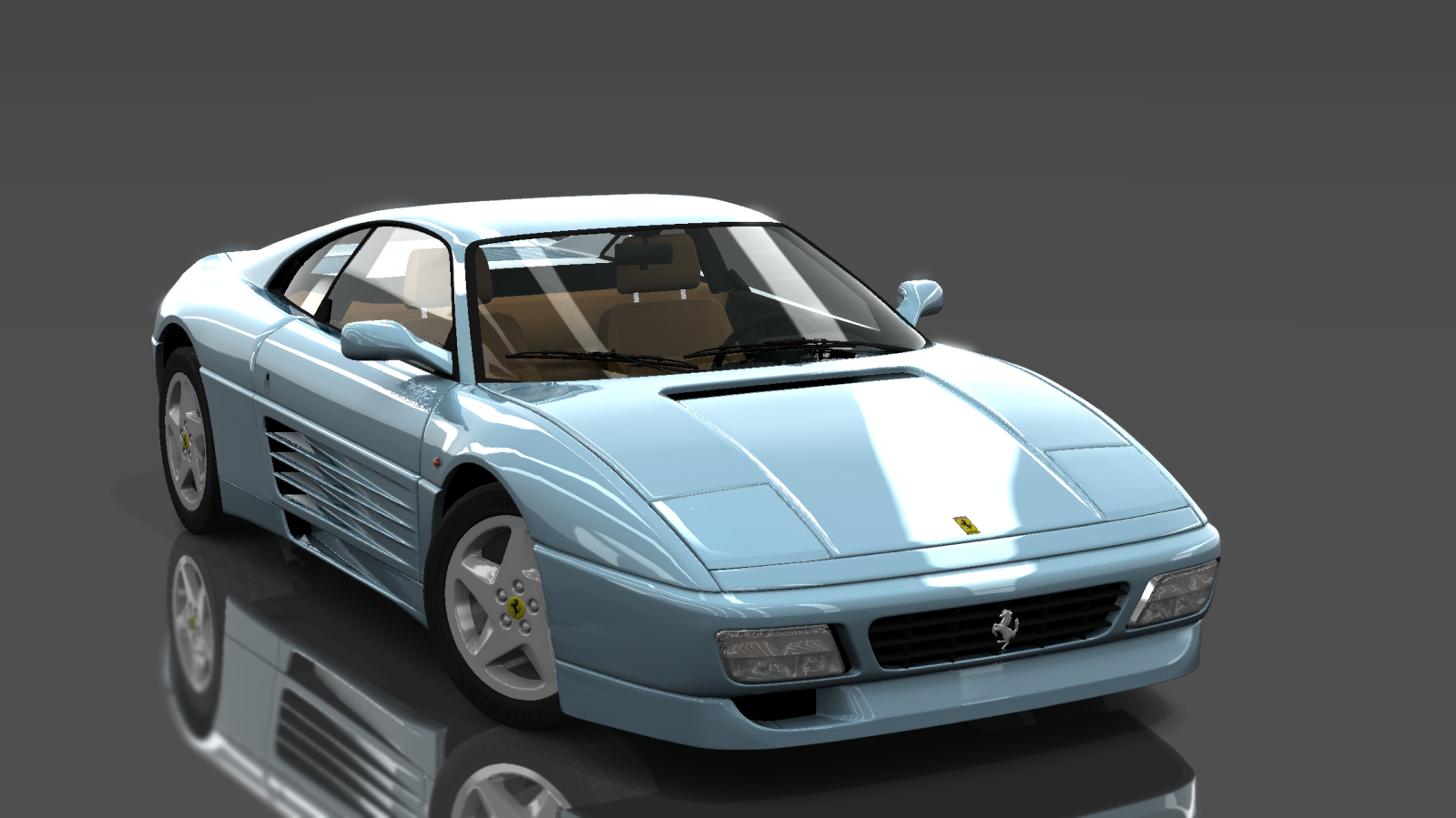 Ferrari 348 TB, skin Azzurro Hyperion