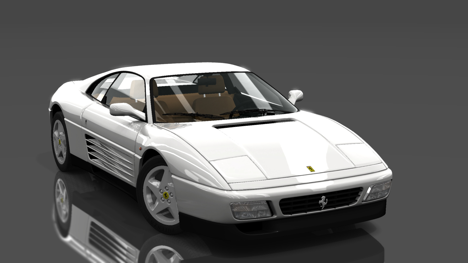 Ferrari 348 TB, skin Bianco Polo (P)