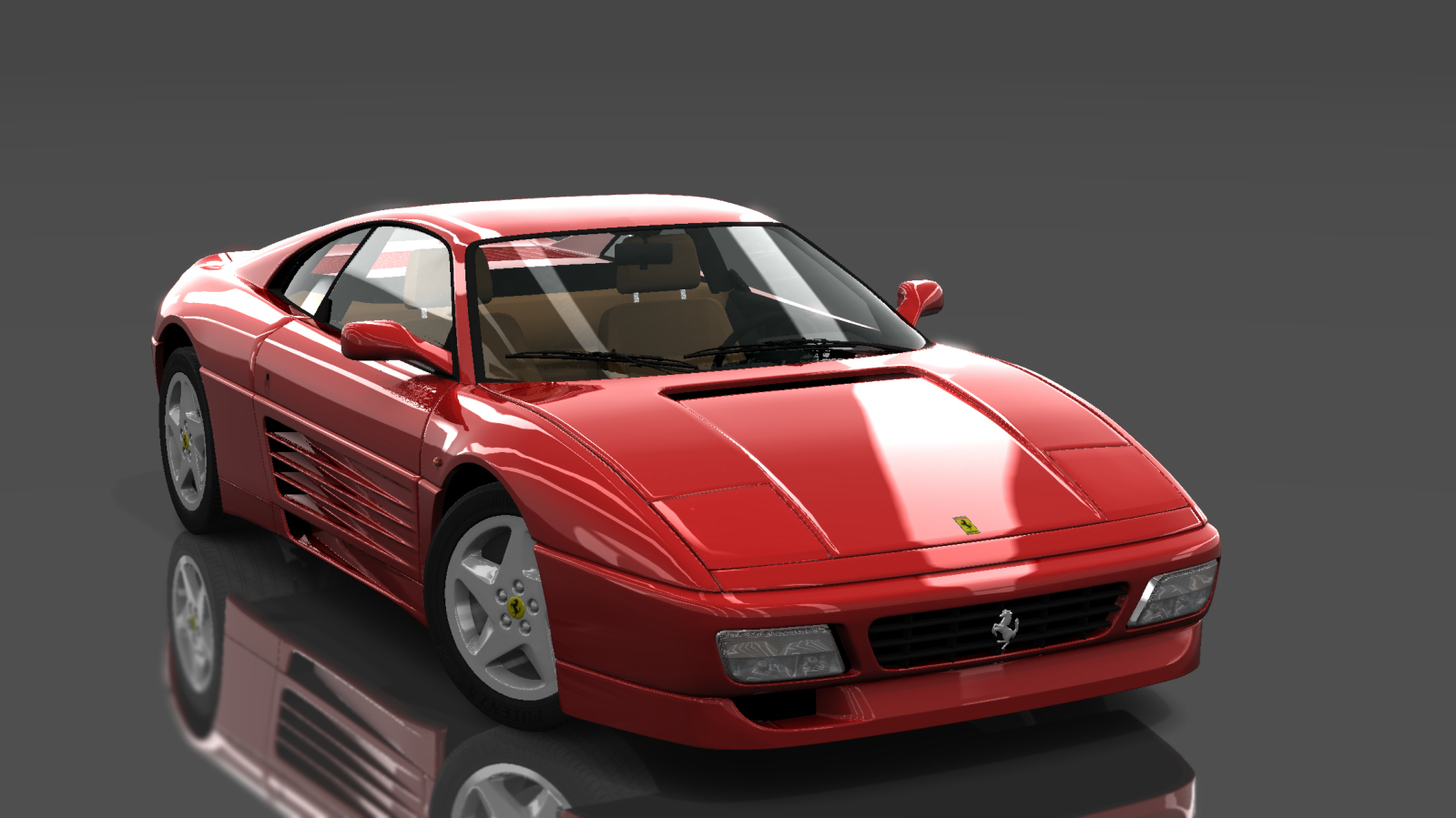 Ferrari 348 TB, skin Rosso Corsa