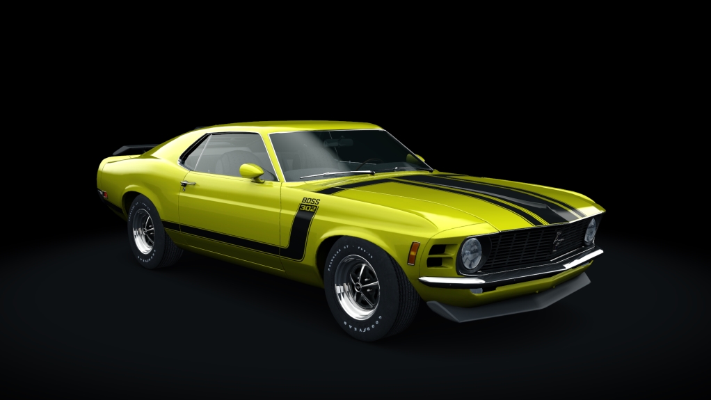 Ford Mustang Boss 302, skin Bright_Yellow