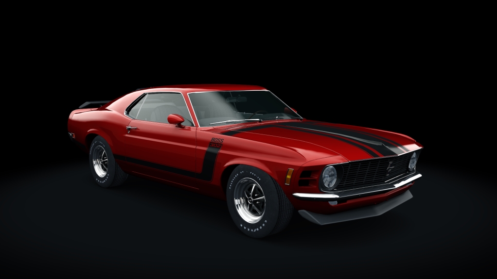 Ford Mustang Boss 302, skin Candy_Apple_Red