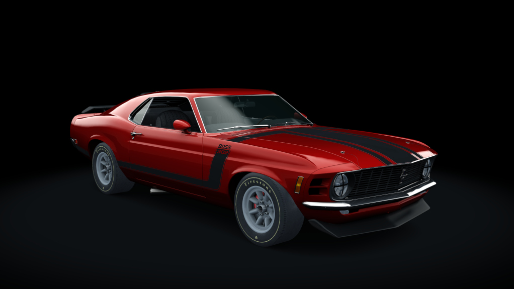 Ford Mustang Boss 302R, skin Candy_Apple_Red