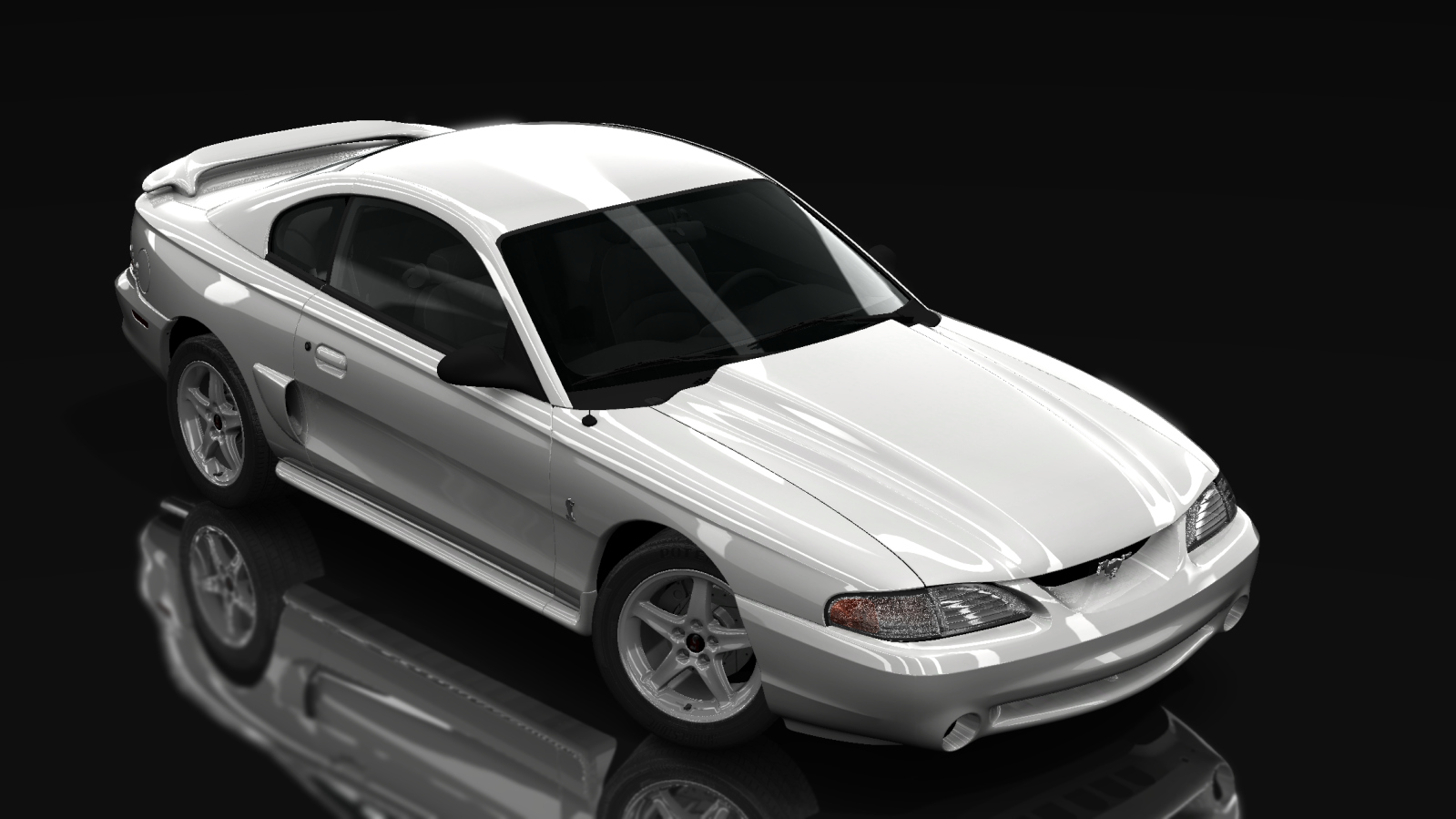 Ford Mustang SVT Cobra R tweaked, skin Crystal White