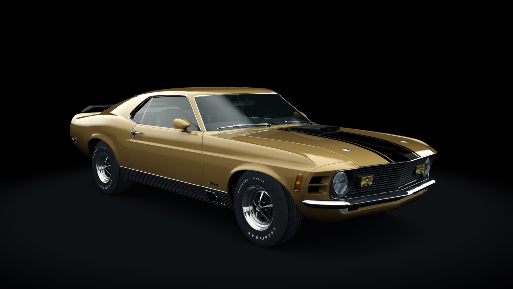 Ford Mustang Mach 1, skin Bright_Gold_Metallic