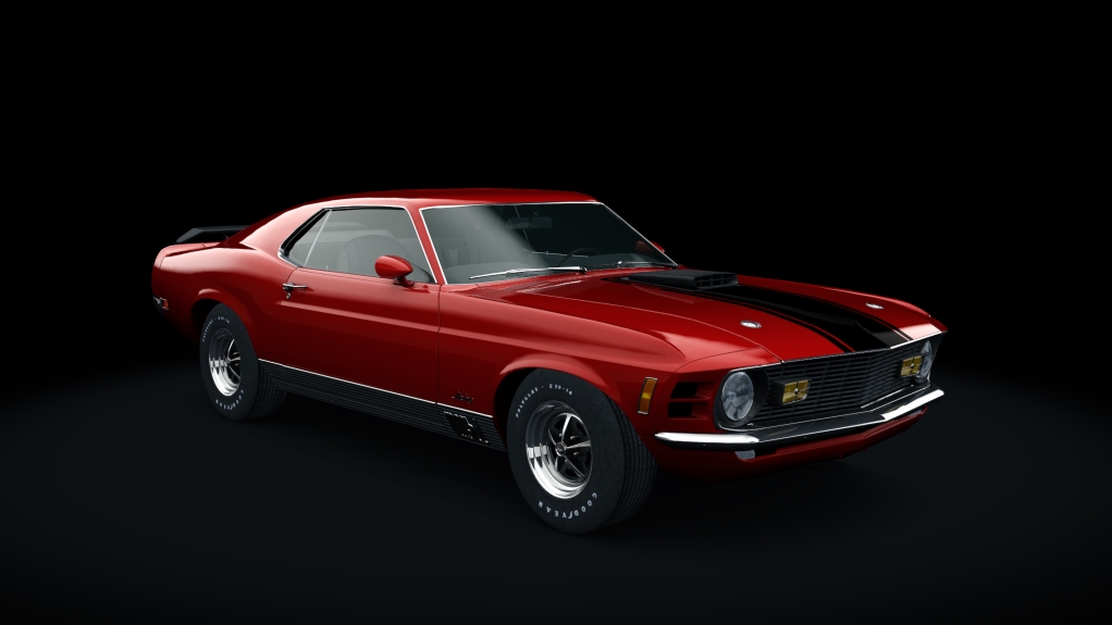 Ford Mustang Mach 1, skin Candy_Apple_Red