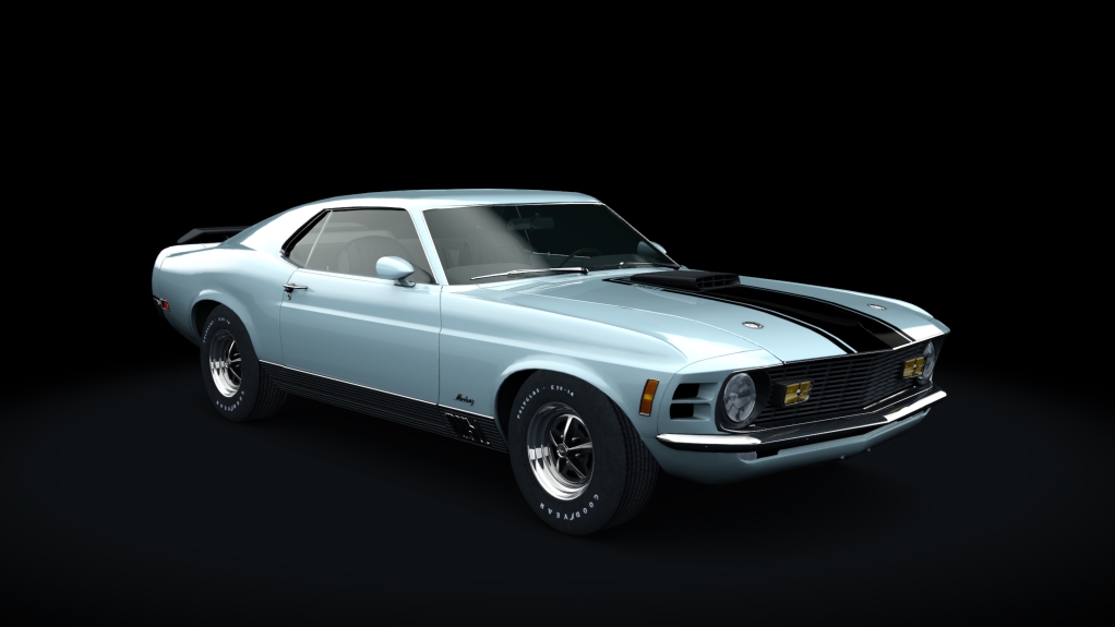 Ford Mustang Mach 1, skin Pastel_Blue