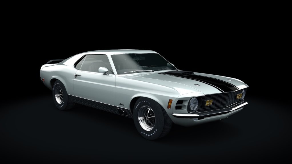 Ford Mustang Mach 1, skin White