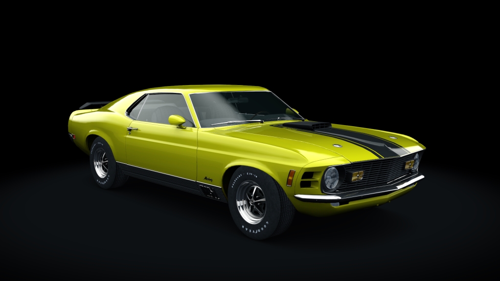 Ford Mustang Mach 1 428, skin Bright_Yellow