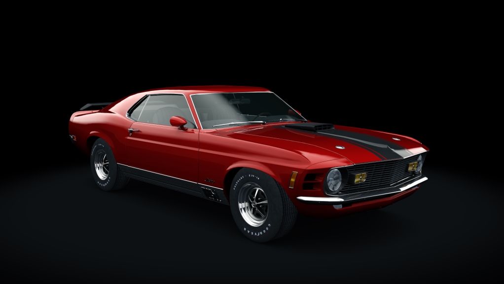 Ford Mustang Mach 1 428, skin Candy_Apple_Red