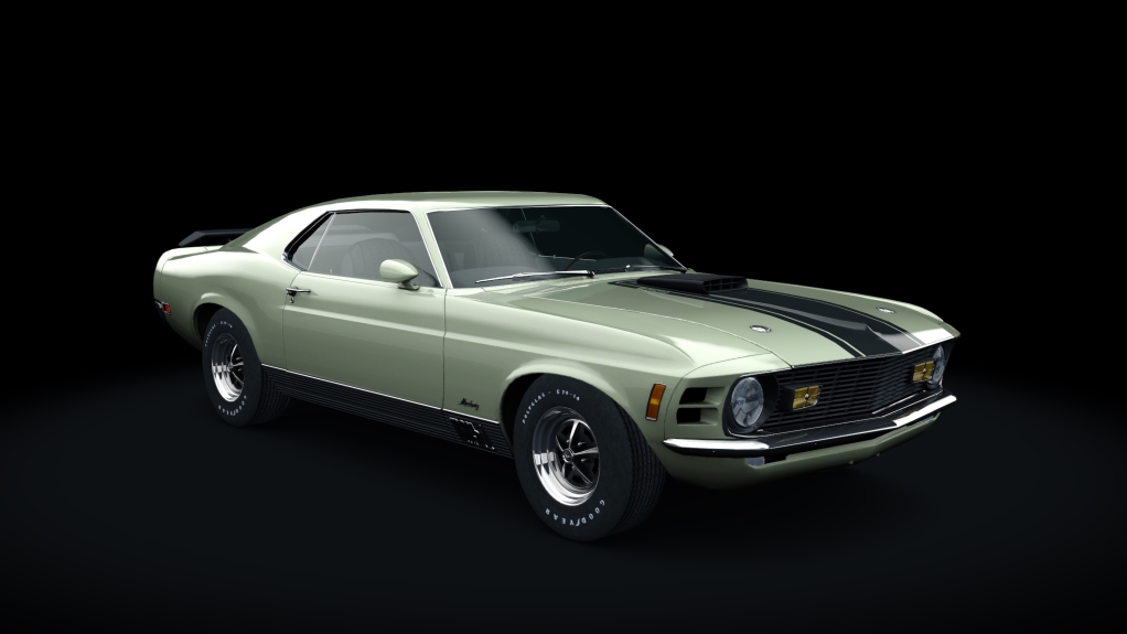 Ford Mustang Mach 1 428, skin Light_Ivy_Yellow