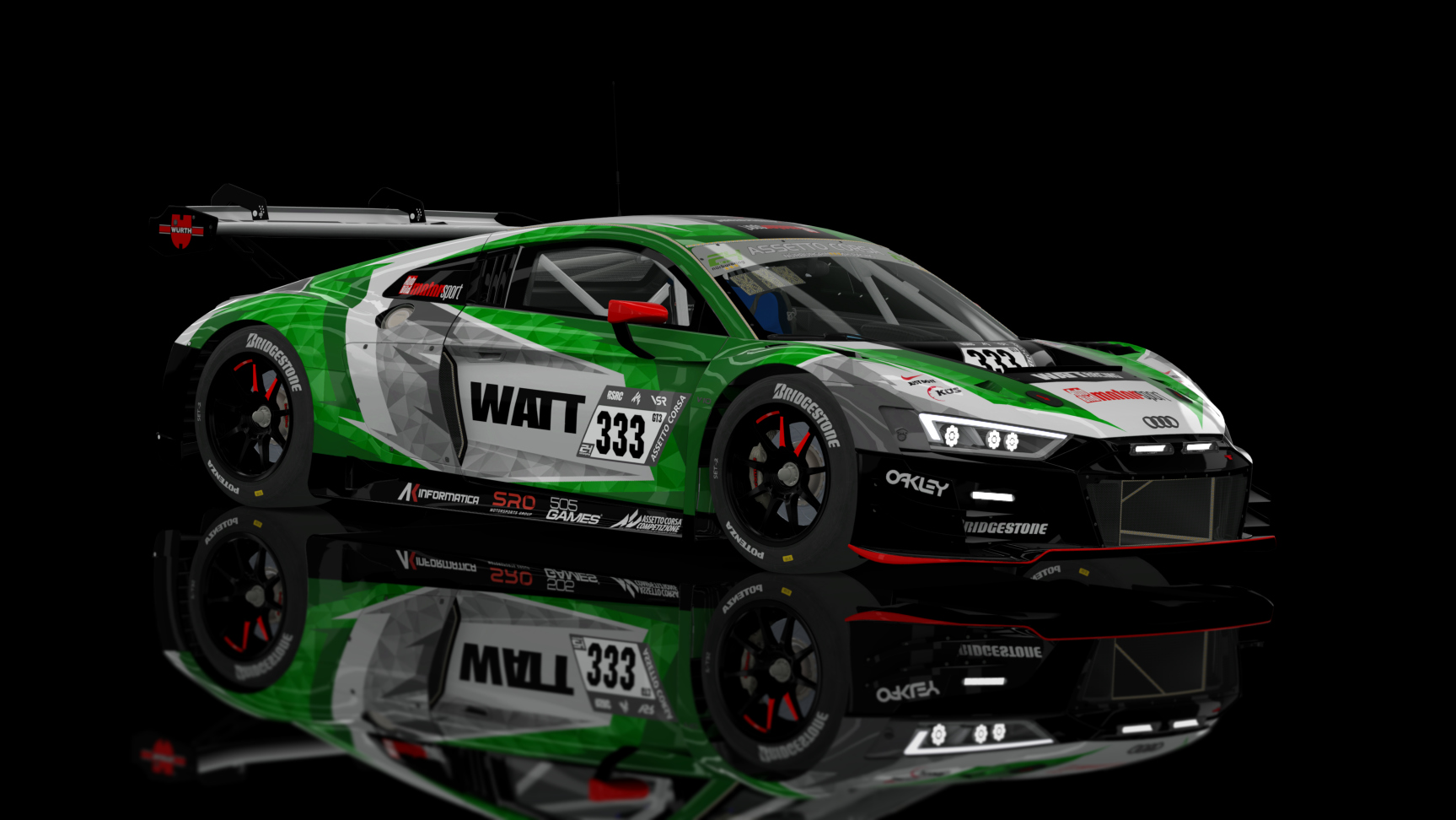 GT3 EVO - Audi R8 LMS EVO II, skin NBR24_RACE2023_GT3_333