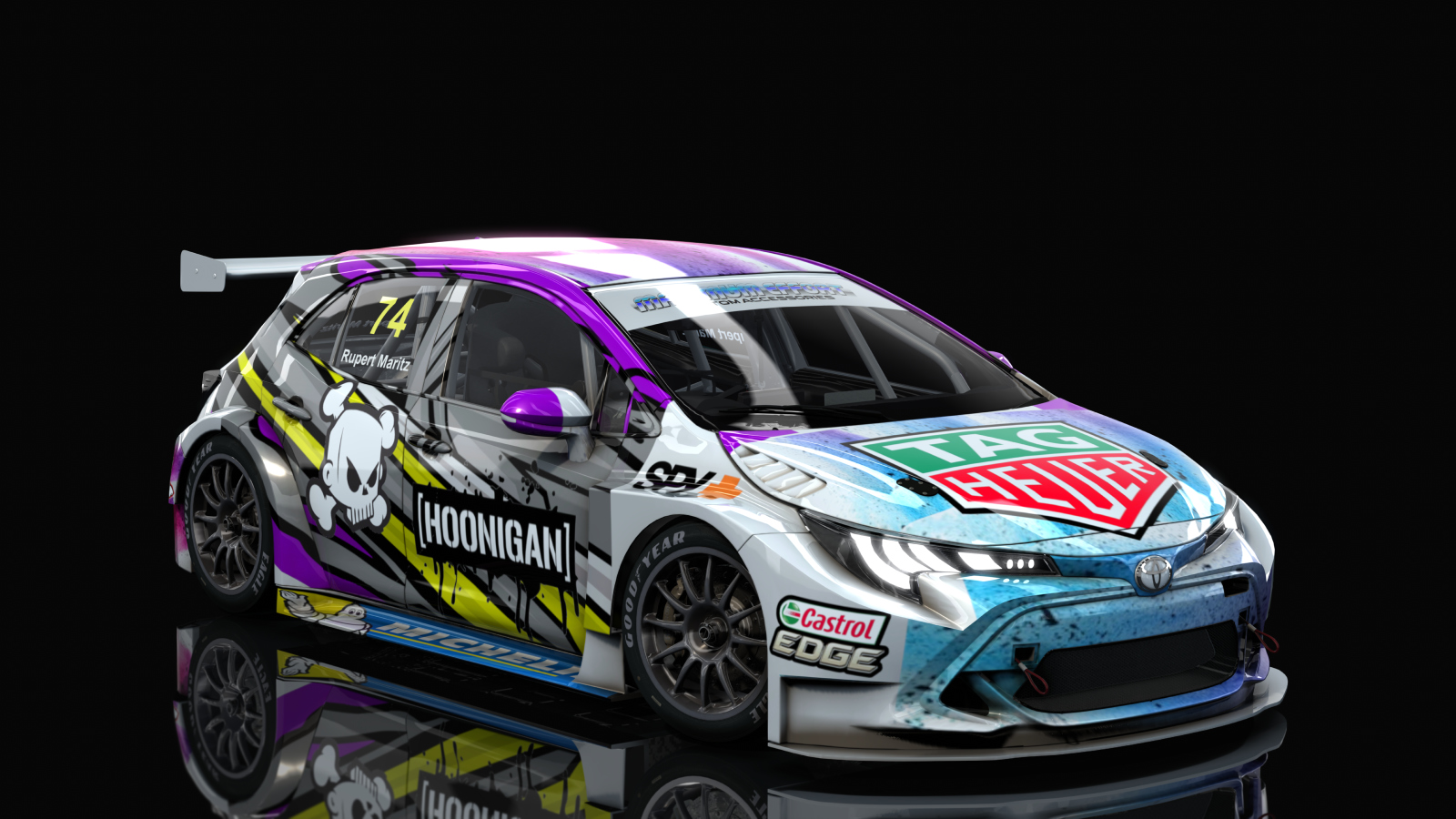 Toyota Corolla BTCC, skin Ken block_3