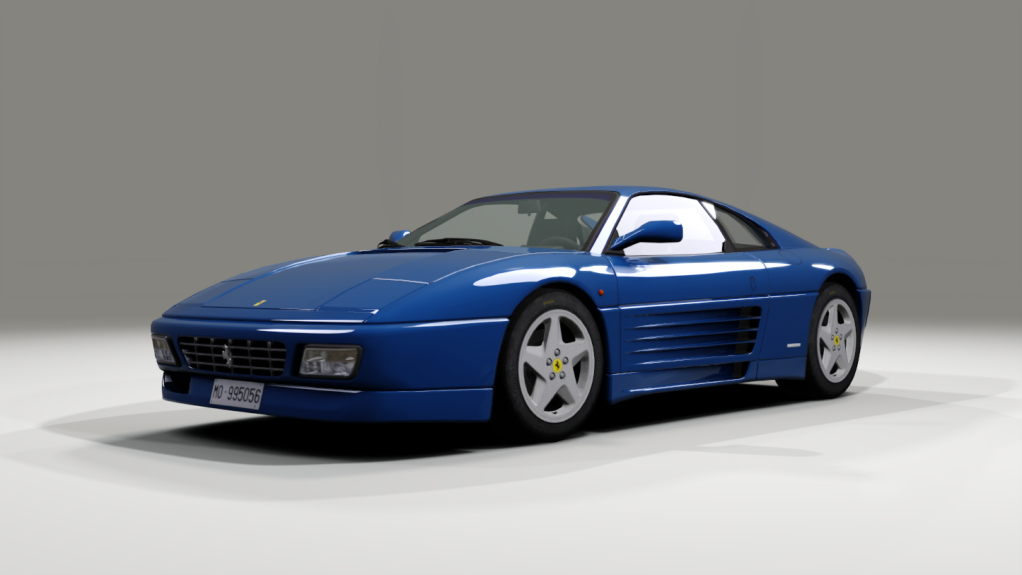 Ferrari 348 tb with street, skin blu_chiaro