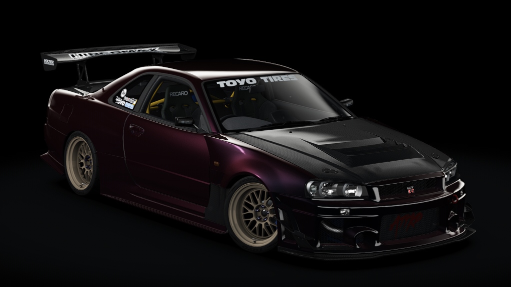 1999 Nissan Skyline GT-R V-Spec II (BNR34 - "THE INEVITABLE"), skin 10_midnight_purple_3