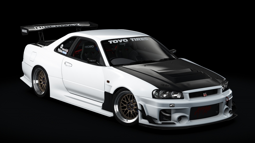 1999 Nissan Skyline GT-R V-Spec II (BNR34 - "THE INEVITABLE"), skin 3_QM1_White