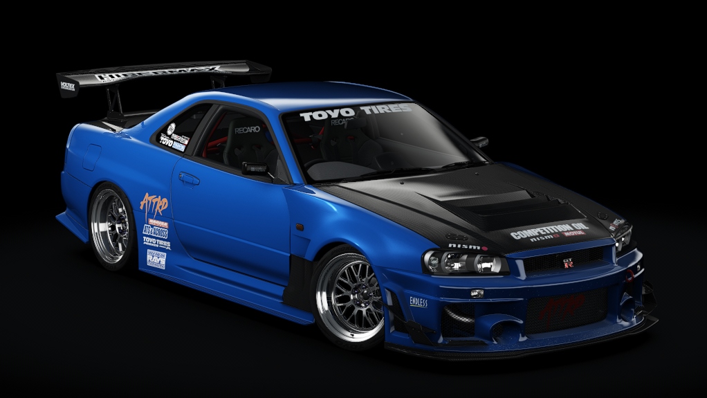 1999 Nissan Skyline GT-R V-Spec II (BNR34 - "THE INEVITABLE"), skin 5_TV2_Bayside_Blue