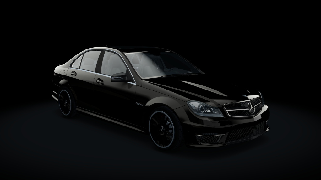 Mercedes-Benz C63 AMG (W204), skin Nacht_Black_Metallic