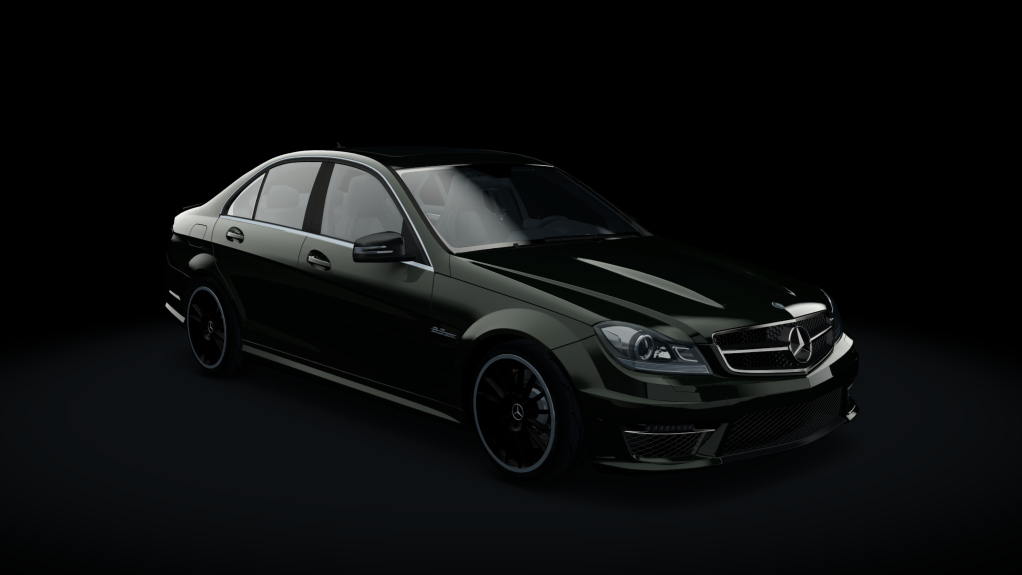 Mercedes-Benz C63 AMG (W204), skin Obsidian_Black_Metallic