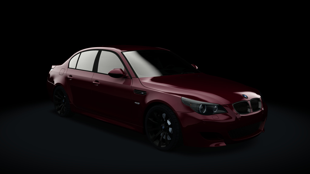 BMW M5 (E60 Manual - Black), skin Indianapolis_Red_Metallic