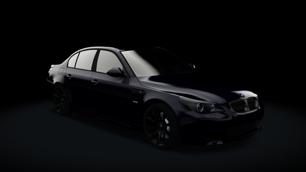 BMW M5 (E60 Manual - Black), skin Monaco_Blue_Metallic