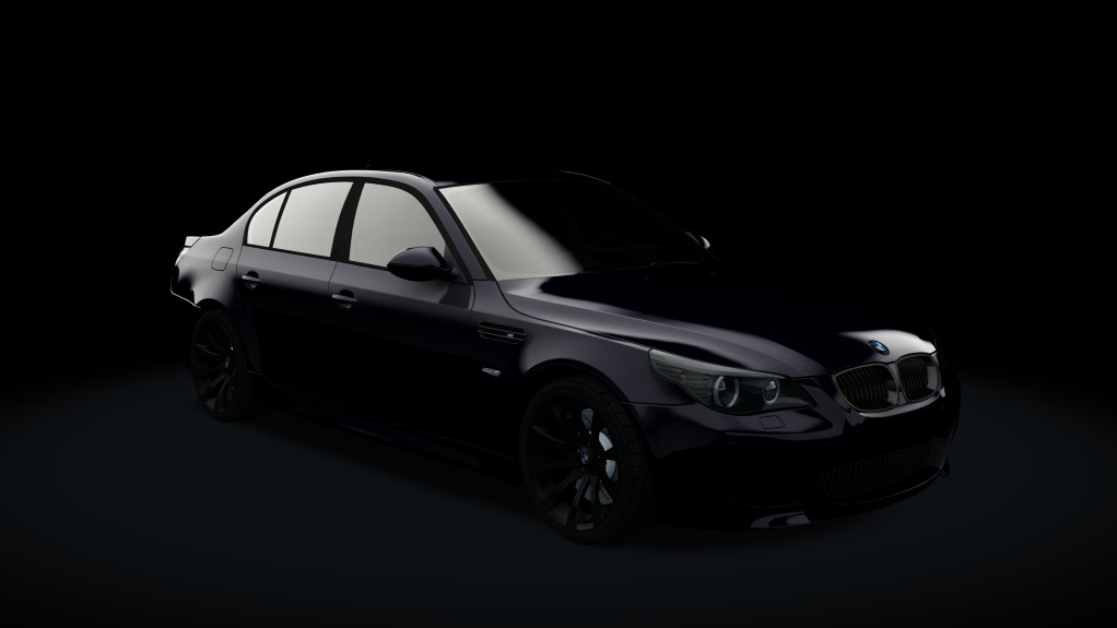 BMW M5 (E60 SMG - Black), skin Monaco_Blue_Metallic