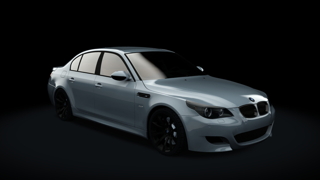 BMW M5 (E60 SMG - Black), skin Silver_Grey_Metallic