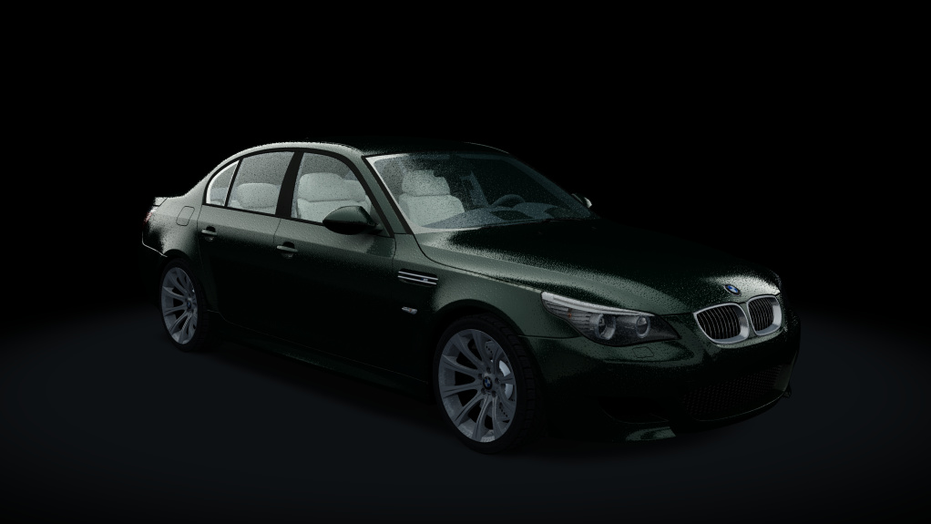 BMW M5 (E60 SMG - Rain), skin Dark_Malachite_Green_Metallic