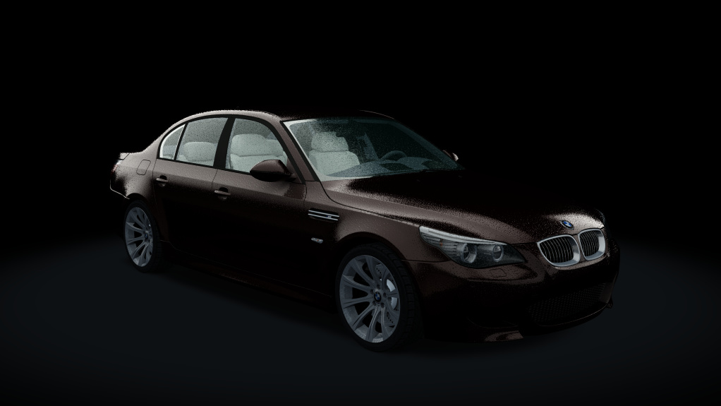 BMW M5 (E60 SMG - Rain), skin Ruby_Black_Metallic